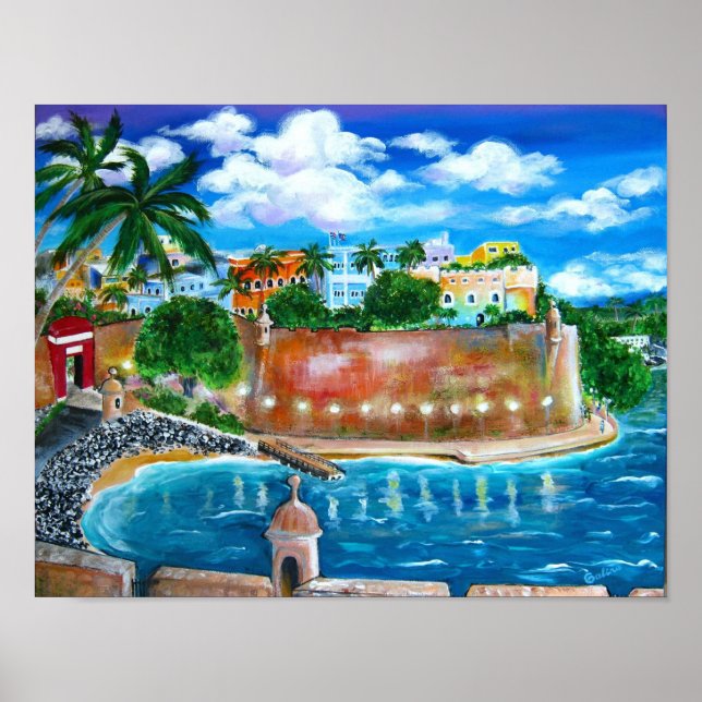 Póster La Fortaleza, San Juan, Puerto Rico (Frente)