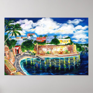 Póster La Fortaleza, San Juan, Puerto Rico