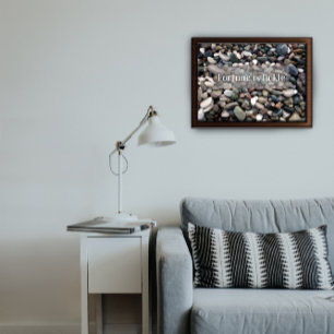 Póster La fortuna es inconstante diciendo poster