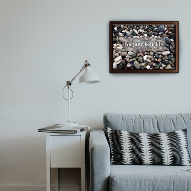 Póster La fortuna es inconstante diciendo poster (Subido por el creador)