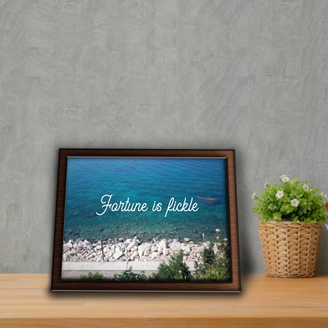 Póster La fortuna es un poster de proverbios inconstante (Subido por el creador)