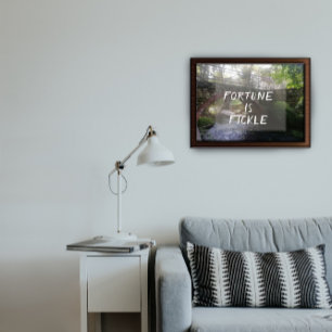 Póster La fortuna es un poster fotográfico de proverbio i