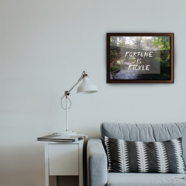 Póster La fortuna es un poster fotográfico de proverbio i (Subido por el creador)