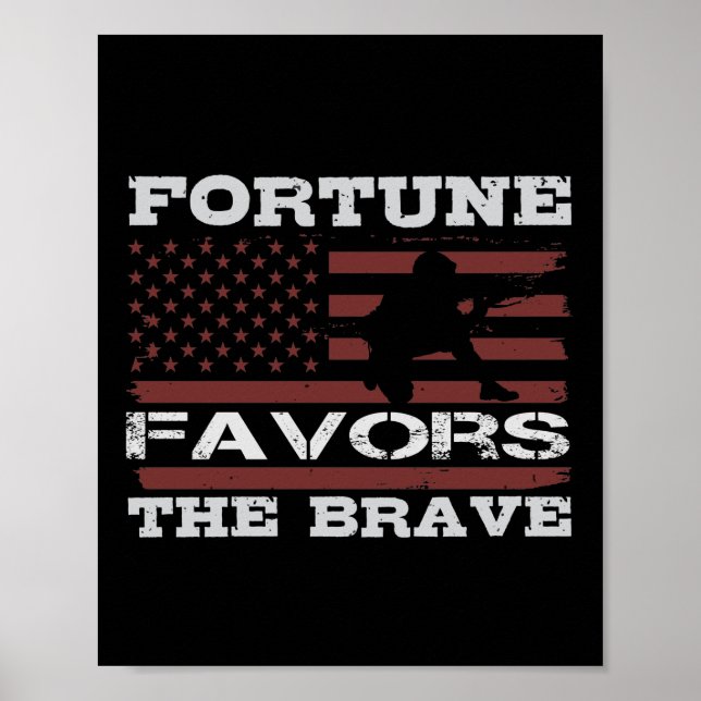 Póster La fortuna favorece a los valientes (Frente)