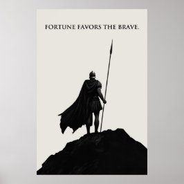 Póster La Fortuna Favorece a los Valientes
