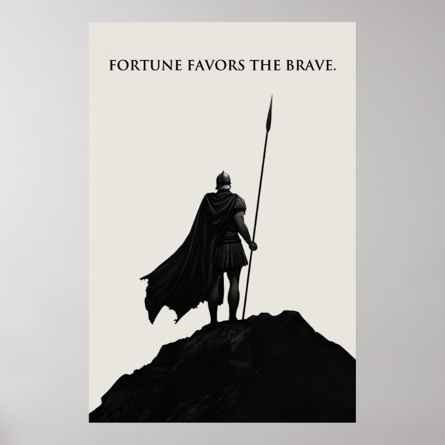 Póster La Fortuna Favorece a los Valientes (Frente)