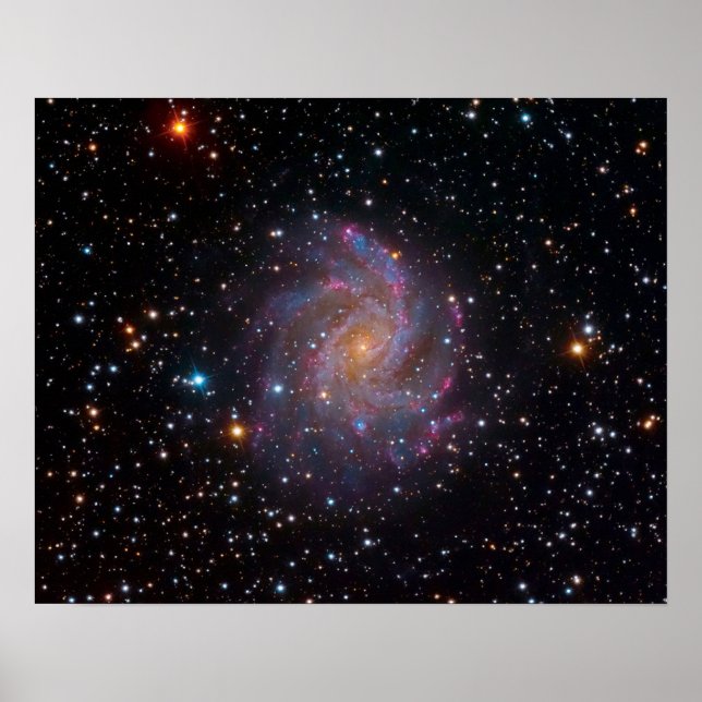 Póster La fotografía del espacio exterior de la galaxia d (Frente)