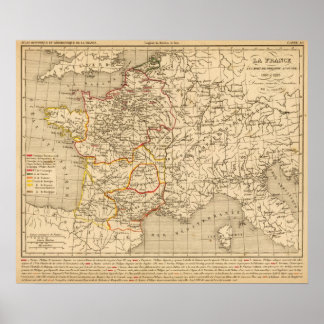 Póster La France 1180 a 1223
