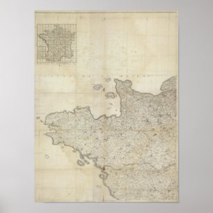 Póster La Francia del de la carta NINGUNA