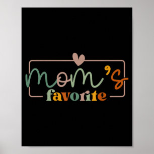 Póster La frase divertida favorita de mamá el día de la m