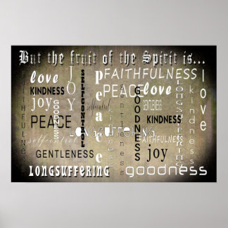 Póster La fruta del espíritu