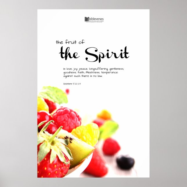 Póster La fruta del espíritu (Frente)