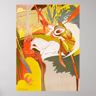 Póster La fuente del mal - Fatale de Art Nouveau