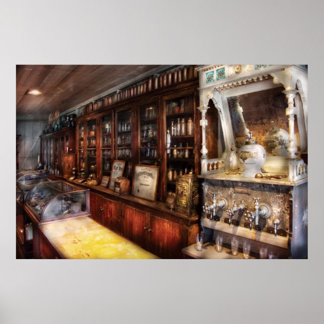 Póster La Fuente Local De Soda (Frente)