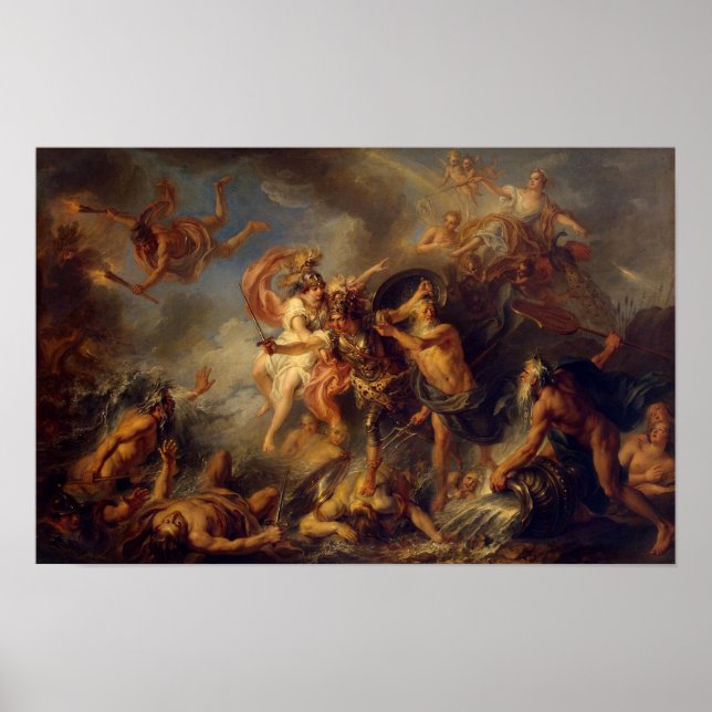 Póster La furia de Aquiles (Frente)