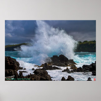 Póster La Furia De Kanaloa ~ Dios Hawaiano Del Océano