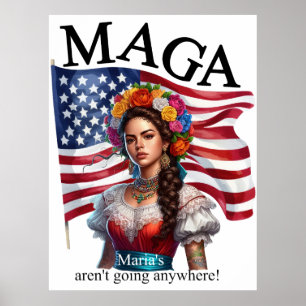 Póster La Fusión de la Herencia Nativa Americana y Mexica