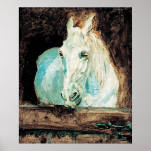 Póster La gacela del caballo blanco Henri de Toulouse-Lau