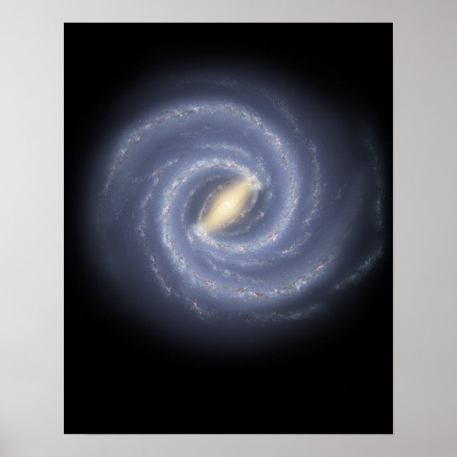 Póster La galaxia de la Vía Láctea (Frente)