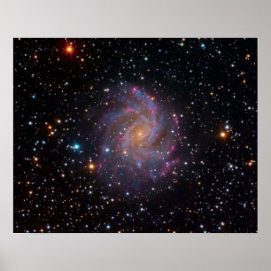 Póster La galaxia de las fuegos artificiales Foto del esp