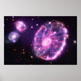 Póster La galaxia del volante | Hubble & JWST