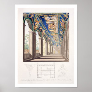 Póster La galería de la psique en el chalet Farnesina,