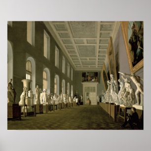 Póster La galería de las antigüedades de la academia de