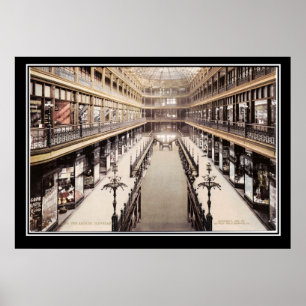 Póster La galería en Cleveland, alrededor de 1900