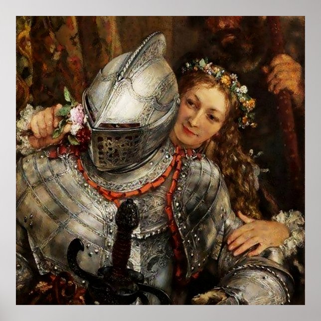 Póster La gallina ciega de Adolph Menzel (Frente)