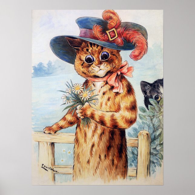 Póster La gata señora, Louis Wain (Frente)