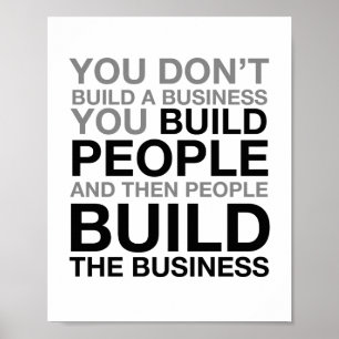 Póster La Gente Construye El Negocio