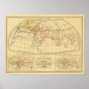 Póster La geografía de Ptolomeo