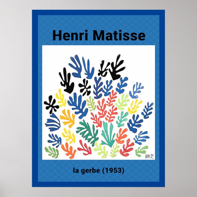 Póster La Gerbe de Henri Matisse (Frente)