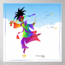 La gira de una bailarina al Poster de primavera