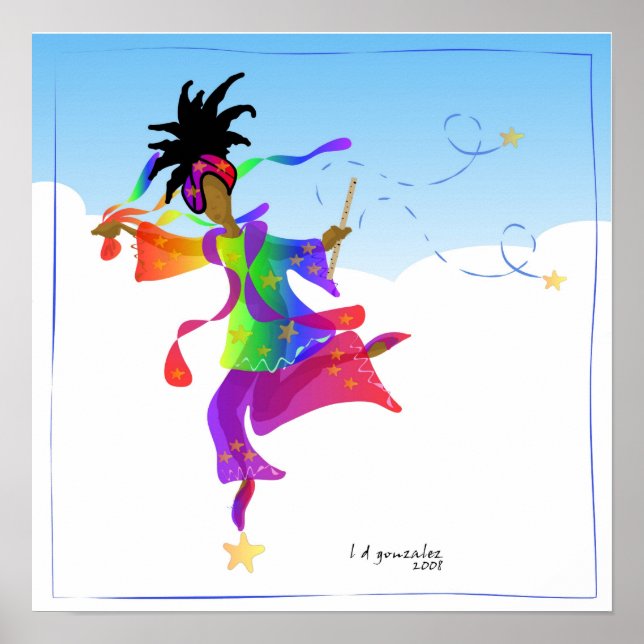 Póster La gira de una bailarina al Poster de primavera (Frente)