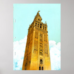 Póster La Giralda de Sevilla - Fondo Don Quijote