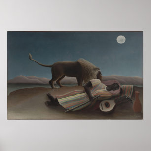 Póster La gitana durmiente de Henri Rousseau