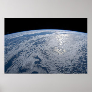 Póster La Glint del Sol Viendo en el Océano Pacífico Sur.