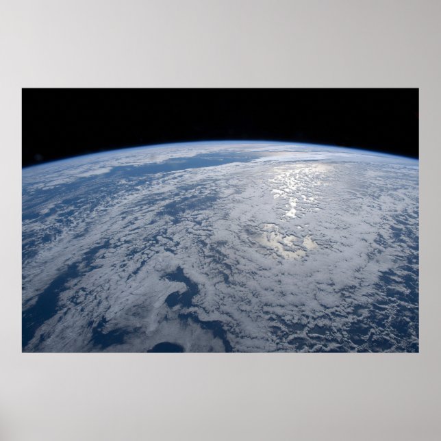 Póster La Glint del Sol Viendo en el Océano Pacífico Sur. (Frente)