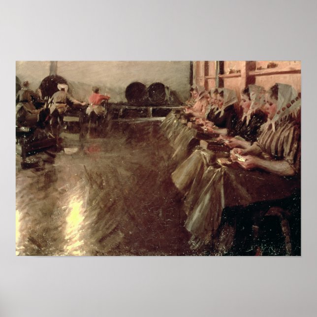 Póster La gran cervecería, 1890 (Frente)