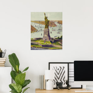 Póster La Gran Estatua de Bartholdi, Estatua de la Libert