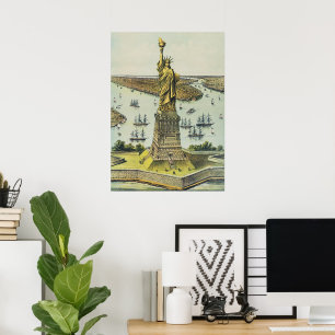 Póster La Gran Estatua de Bartholdi, Estatua de la Libert