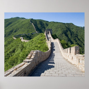 Póster La Gran Muralla China en Beijing, China