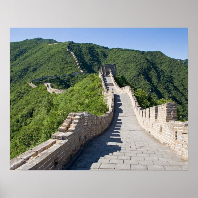 Póster La Gran Muralla China en Beijing, China (Frente)