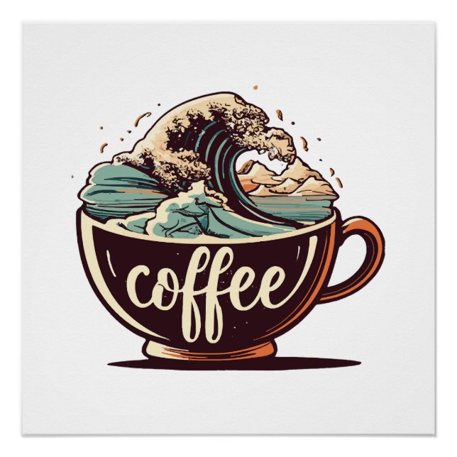 Póster La Gran Ola De Café (Anverso)