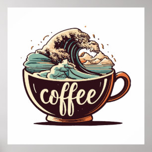 Póster La Gran Ola De Café