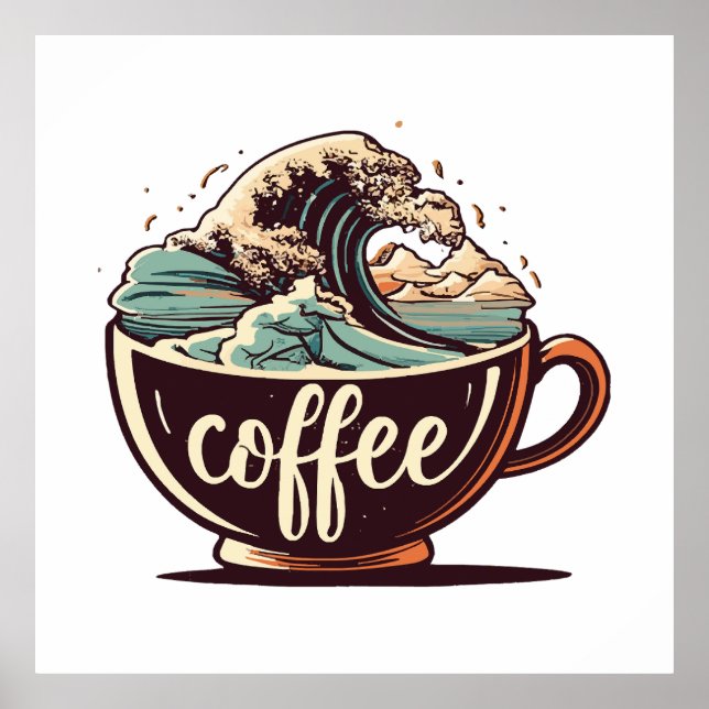 Póster La Gran Ola De Café (Frente)
