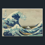 Póster La gran ola de Kanagawa<br><div class="desc">El famoso corte de madera de Katsushika Hokusai</div>