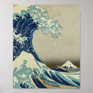 Póster La gran ola de Kanagawa