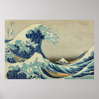 Póster La gran ola de Kanagawa